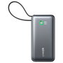 Anker A1259G11 545 Nano PowerBank 10000 mAh Negro PD 30W Carga Rápida USB-C con Cable para Teléfono Móvil, Smartphone, Tableta, Reloj