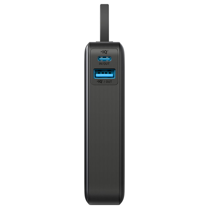 Anker A1259G11 545 Nano PowerBank 10000 mAh Negro PD 30W Carga Rápida USB-C con Cable para Teléfono Móvil, Smartphone, Tableta, Reloj