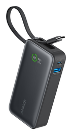 ANKER PowerCore 10000 mAh A1259G11 - Batería Externa con Litio y Carga Rápida USB-C/USB-A de 30W, Negro
