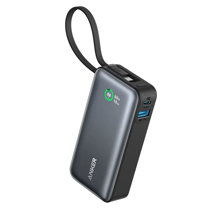 Anker PowerCore Nano Powerbank 10000 mAh A1259G11, carga rápida PD 30W, color negro, compatibilidad universal