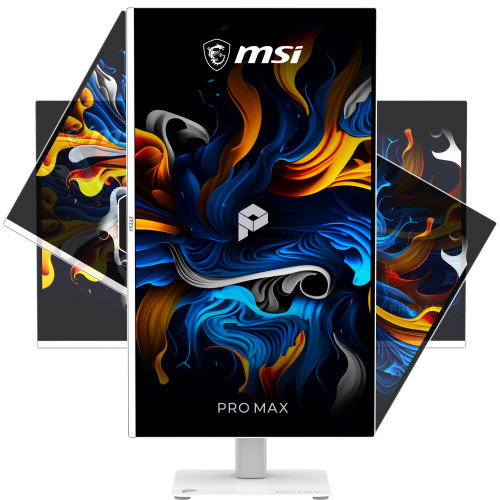 MSI Pro MAX 271UPXW12G Monitor Gaming 26.5 pulg 4K QD-OLED Blanco