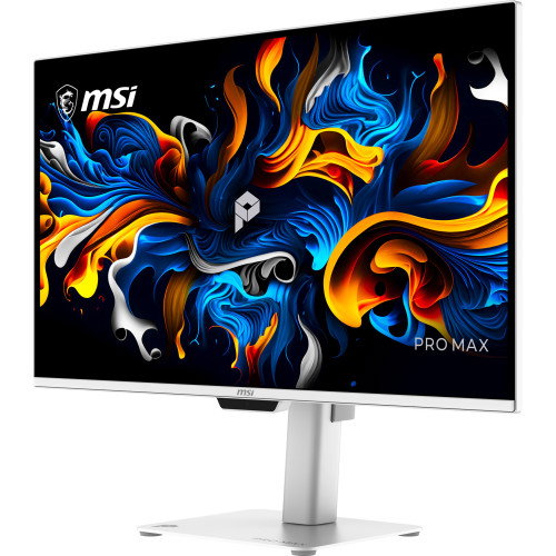 MSI Pro MAX 271UPXW12G Monitor Gaming 26.5 pulg 4K QD-OLED Blanco