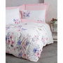 Aucune Juego de Cama Rosa 100% Algodón con Funda Nórdica y 2 Fundas de Almohada