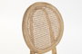 DKD Home Decor Silla Olmo Ratan Marrón Claro con Rejilla