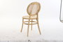 DKD Home Decor Silla Olmo Ratan Marrón Claro con Rejilla