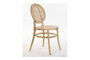 DKD Home Decor Silla Olmo Ratan Marrón Claro con Rejilla