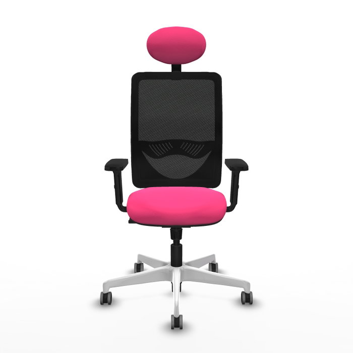 PIQUERAS Y CRESPO Silla de oficina Zulema con mecanismo Sincro, Rosa y Negro PIQUERAS Y CRESPO Silla de oficina Zulema con mecanismo Sincro, Rosa y Negro