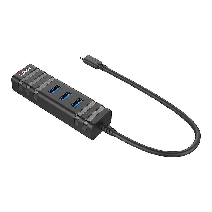 Lindy Hub USB 3.1 con Adaptador de Red Gigabit Ethernet Tipo-C Lindy Hub USB 3.1 con Adaptador de Red Gigabit Ethernet Tipo-C