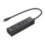 Lindy Hub USB 3.1 con Adaptador de Red Gigabit Ethernet Tipo-C