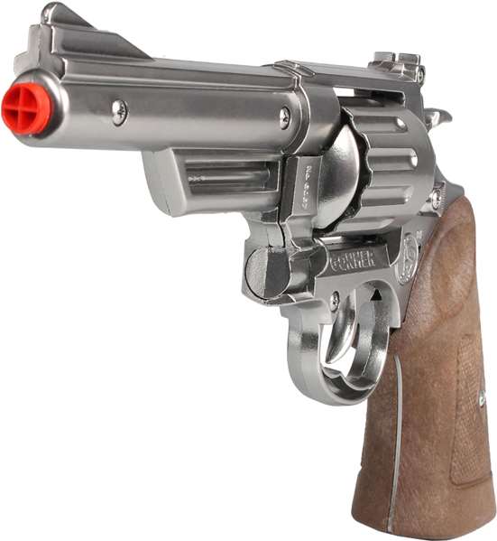 Gonher Revolver Policía 12 Tiros - Plata