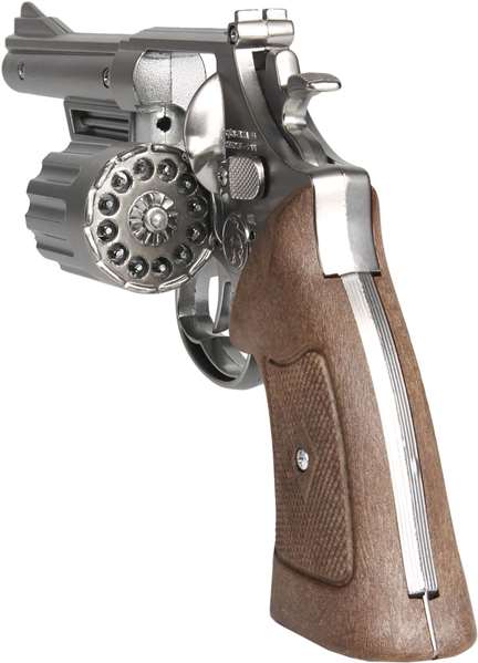 Gonher Revolver Policía 12 Tiros - Plata