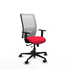 PIQUERAS Y CRESPO Silla de oficina Zulema Rojo y Blanco
