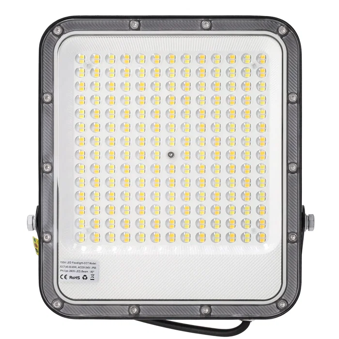 Proyector LED 150W 110Lm/W 90º 220-240VAC IP65 CCT (Tonalidad Luz Regulable) 4000/5000/6500K Foco Exterior Resistente