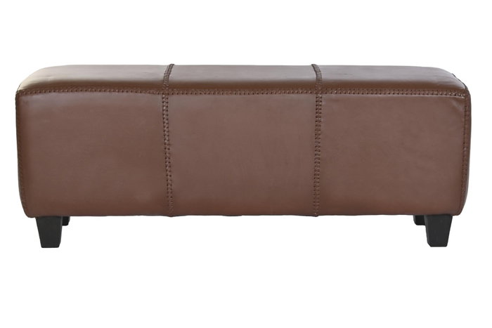 DKD Home Decor Descalzadora Marron Piel y Teca 41 x 46 x 120 cm DKD Home Decor Descalzadora Marron Piel y Teca 41 x 46 x 120 cm