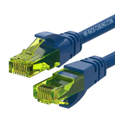 WP WPC-PAT-6AU002B Cable de red Cat6a U/UTP 0,2 m Azul, Verde