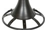 DKD Home Decor Mesita Auxiliar Abeto Metal 60x60x63,5 Negro