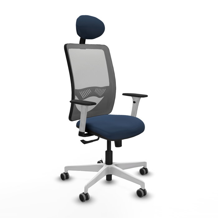 PIQUERAS Y CRESPO Silla de oficina Zulema Azul Marino y Gris PIQUERAS Y CRESPO Silla de oficina Zulema Azul Marino y Gris