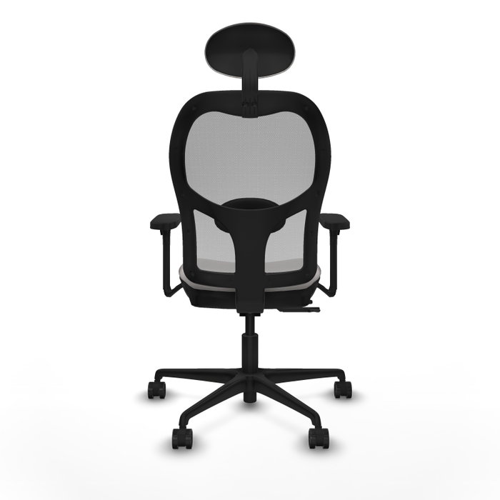 PIQUERAS Y CRESPO Silla de oficina Jorquera con mecanismo Sincro/Traslack, Blanco y Gris PIQUERAS Y CRESPO Silla de oficina Jorquera con mecanismo Sincro/Traslack, Blanco y Gris