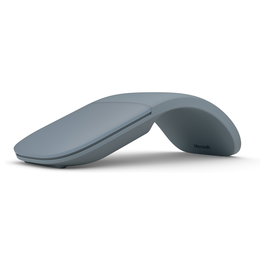 Microsoft Surface Arc Mouse - Ratón Inalámbrico Bluetooth BlueTrack 1800 DPI Ambidiestro para Viajes, Color Azul Océano