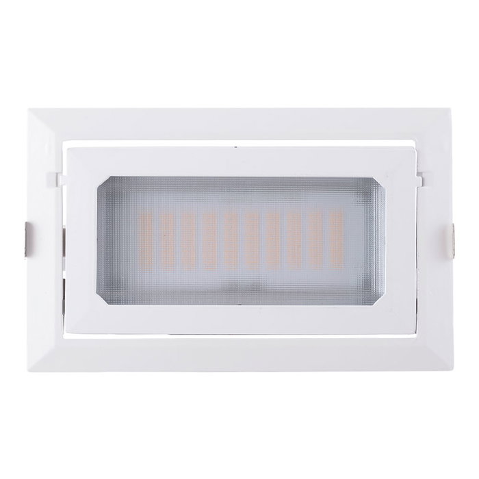 Foco Downlight LED 50W 8000Lm 4000K Rectangular Orientable Blanco Natural