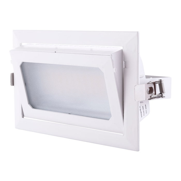 Foco Downlight LED 50W 8000Lm 4000K Rectangular Orientable Blanco Natural