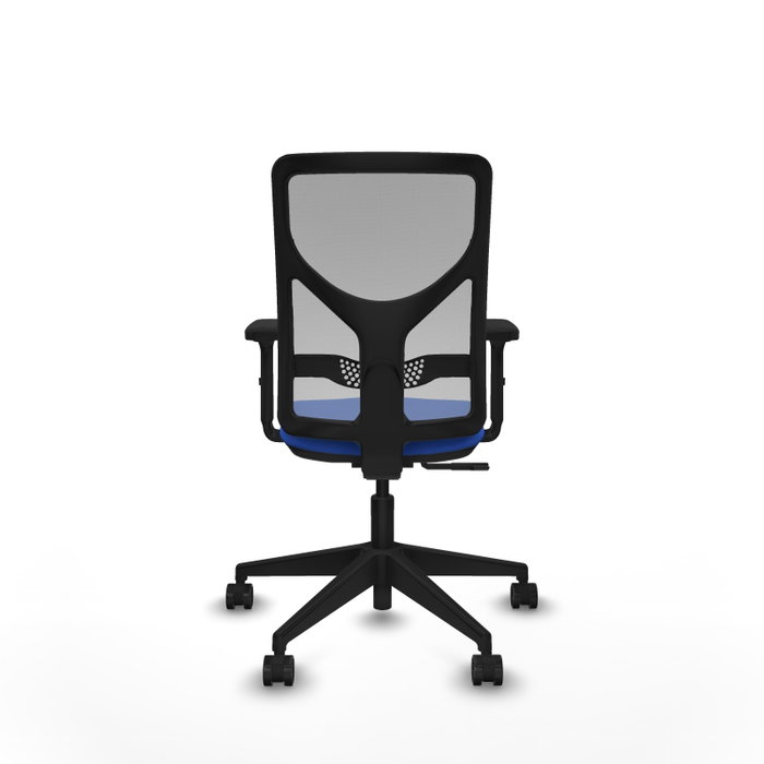 PIQUERAS Y CRESPO Silla de oficina Motilla con mecanismo Sincro, Azul y Gris