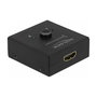 DeLOCK 64072 HDMI 2 - 1 Switch Bidireccional 4K 60 Hz 3840 x 2160 Negro