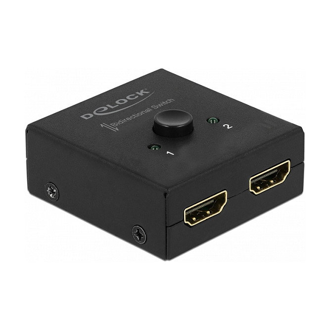 DeLOCK 64072 HDMI 2 - 1 Switch Bidireccional 4K 60 Hz 3840 x 2160 Negro