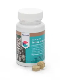 Covetrus Nutricarevet Suplemento Hepático para Gatos 80 Comprimidos - Cardo Mariano, Alcachofa, Omega 3 EPA y DHA, Apoyo al Hígado