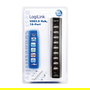 LogiLink UA0096 Hub USB 2.0 Activo de 10 Puertos con Fuente de Alimentación 480 Mbit/s, Negro, Certificaciones ROHS CE FCC