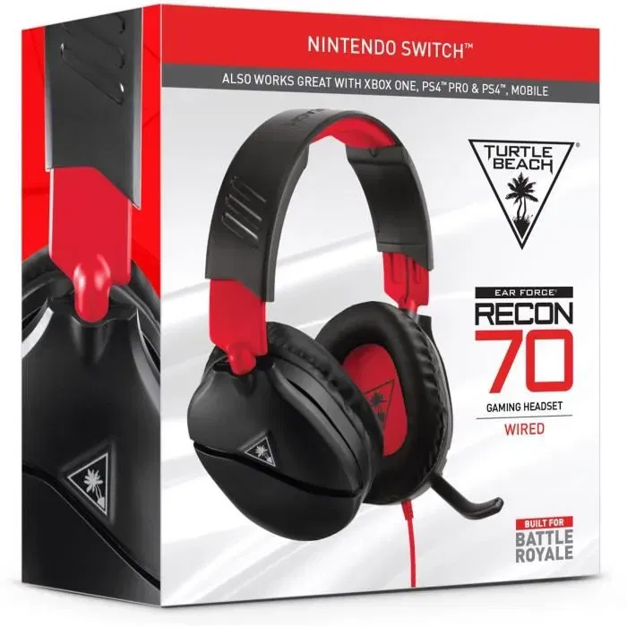 Turtle Beach TBS-8010-02 Recon 70N Gaming Headset para Nintendo Switch, PS4, Xbox One y Móviles