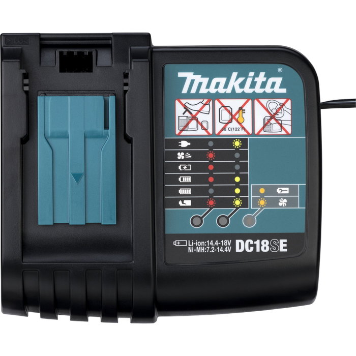 Makita DC18SE Cargador de Coche para Baterías LXT 14.4 V y 18 V