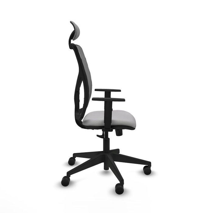 PIQUERAS Y CRESPO Silla de oficina Motilla con mecanismo Sincro, Gris claro/Gris