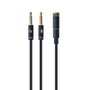 Gembird Cable Adaptador de Audio 3,5 mm 4-pin a 2 x 3,5 mm Estéreo Negro