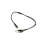 Gembird Cable Adaptador de Audio 3,5 mm 4-pin a 2 x 3,5 mm Estéreo Negro