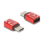 DeLOCK 60689 USB Datenblocker USB Type-C™ 240 W Rojo