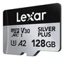 Lexar Professional SILVER PLUS 128 GB Tarjeta MicroSDXC UHS-I Clase 3 (U3) V30 A2 205 MB/s Lectura 150 MB/s Escritura