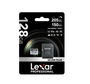 Lexar Tarjeta MicroSDXC Silver Plus 128GB UHS-I U3 V30 A2 hasta 205MB/s Lectura con Adaptador LMSSIPL128G-BNANG