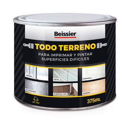 Beissier Preparación Todo Terreno para Superficies Difíciles Blanco 375 ml: Imprimación y Pintura Anticorrosiva para Cualquier Superficie