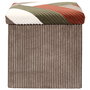 Home Deco Factory Caja-Puf Plegable Scott Patchw Cocooning Poliéster