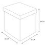 Home Deco Factory CAJA-PUF PLEGABLE SCOTT PATCHW