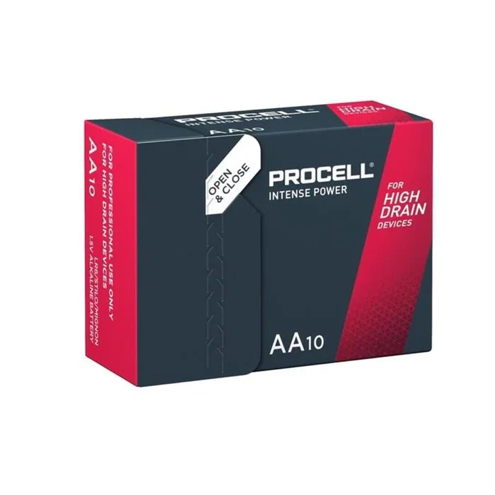 Duracell Procell - Pilas AA Alcalinas Intense Power LR6 1.5V - Paquete de 10 Unidades