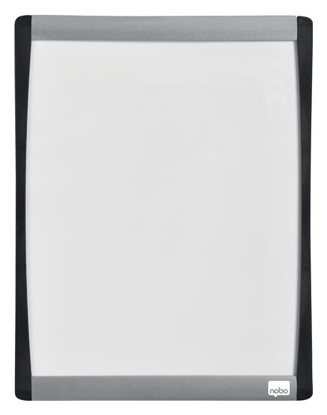 Nobo Pizarra blanca magnética con marco arqueado 355x280 mm
