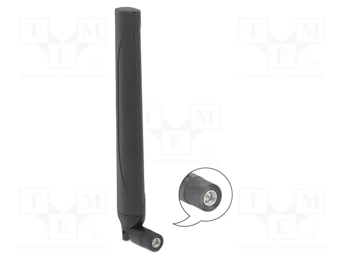 DeLOCK Antena 5G LTE Omnidireccional SMA Macho Negra DeLOCK Antena 5G LTE Omnidireccional SMA Macho Negra