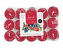 Acorde Set 30 Velas Tea Light Frutos Rojos 3H 19x11.2x2.7 cm Rojo Cera (Set de 24)
