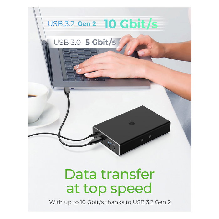 ICY BOX IB-RD2253-C31 Carcasa RAID para 2x HDD/SSD 2.5 pulg. USB-C, Negro ICY BOX IB-RD2253-C31 Carcasa RAID para 2x HDD/SSD 2.5 pulg. USB-C, Negro