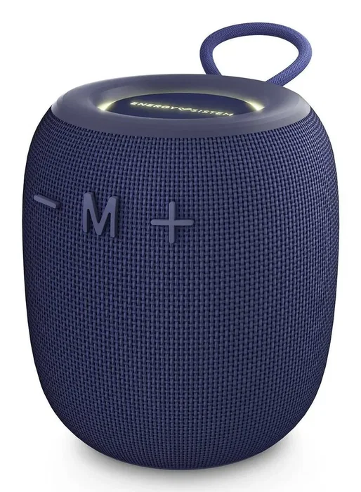 Energy Sistem Altavoz Portátil Bluetooth Bloom, 10W, True Wireless Stereo, Resistente al Agua IPX6, 18h Batería, Luces LED, Color Azul