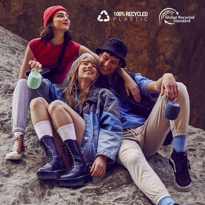 Energy Sistem Altavoz Portátil Bluetooth Bloom, 10W, True Wireless Stereo, Resistente al Agua IPX6, 18h Batería, Luces LED, Color Azul