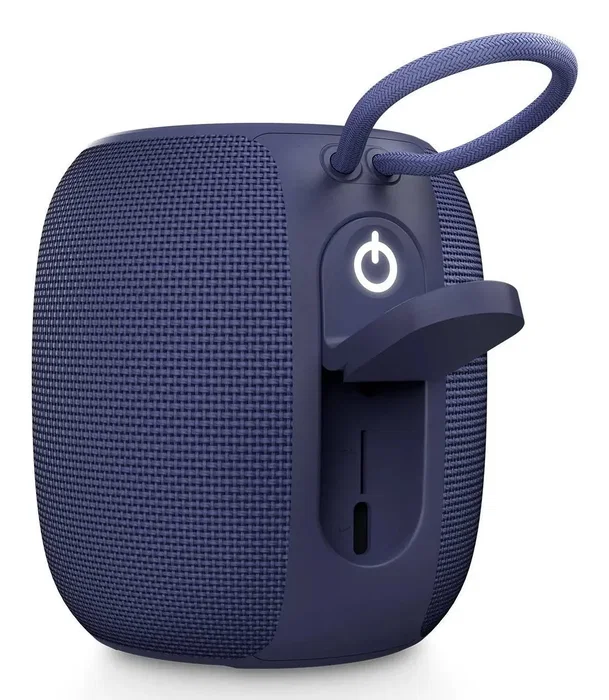 Energy Sistem Altavoz Portátil Bluetooth Bloom, 10W, True Wireless Stereo, Resistente al Agua IPX6, 18h Batería, Luces LED, Color Azul
