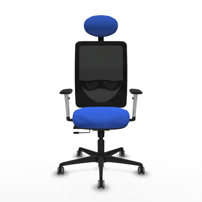 PIQUERAS Y CRESPO Silla de oficina Zulema Azul y Negro con Mecanismo Sincro/Traslack